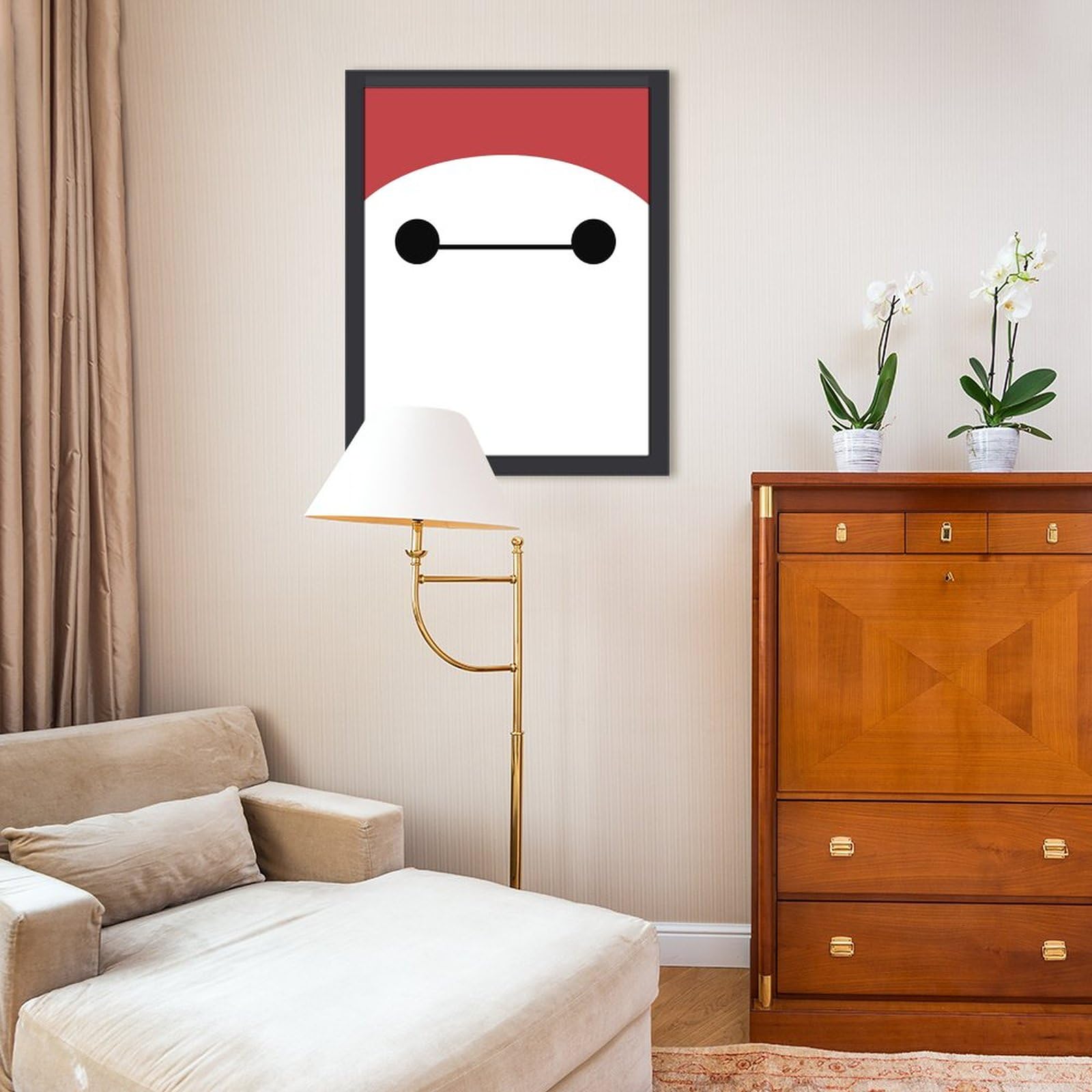 Amazon.co.jp: フォトフレーム 木枠付き ベイマックス アート